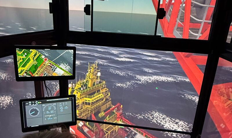 3D perception Enhances Crane Simulator